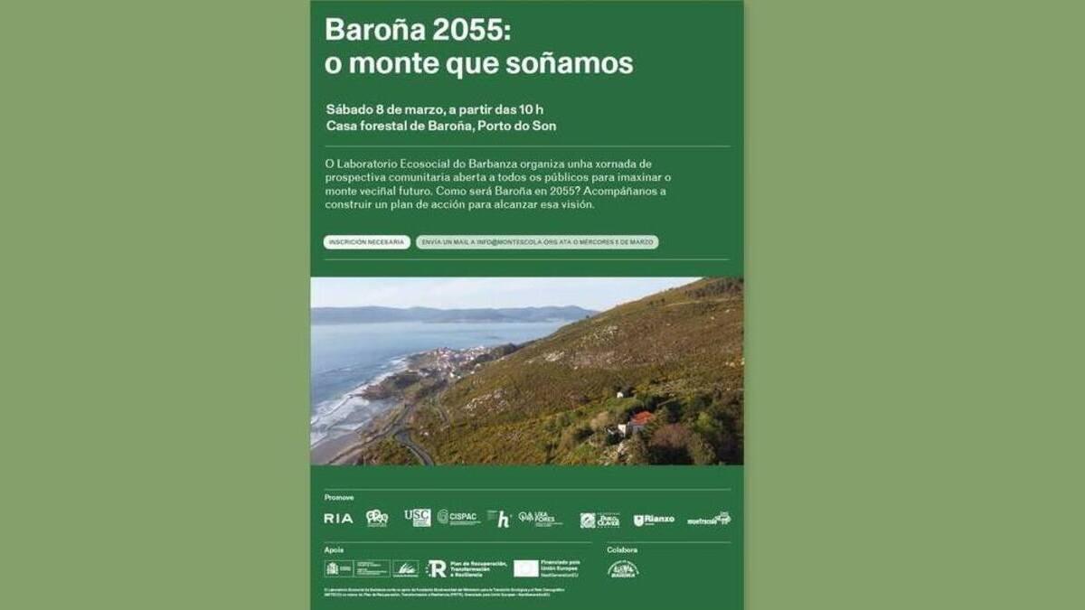 Cartel do obradoiro 'Baroña 2055'