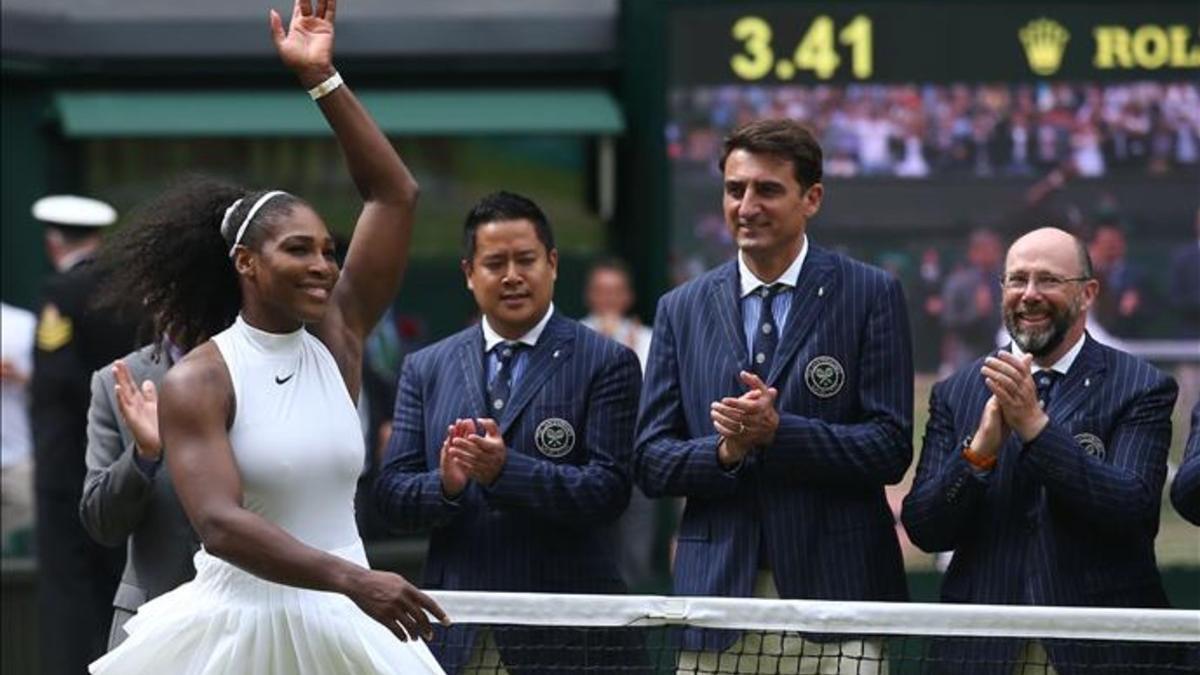 Serena Williams se sintió aliviada tras lograr el título en Wimbledon