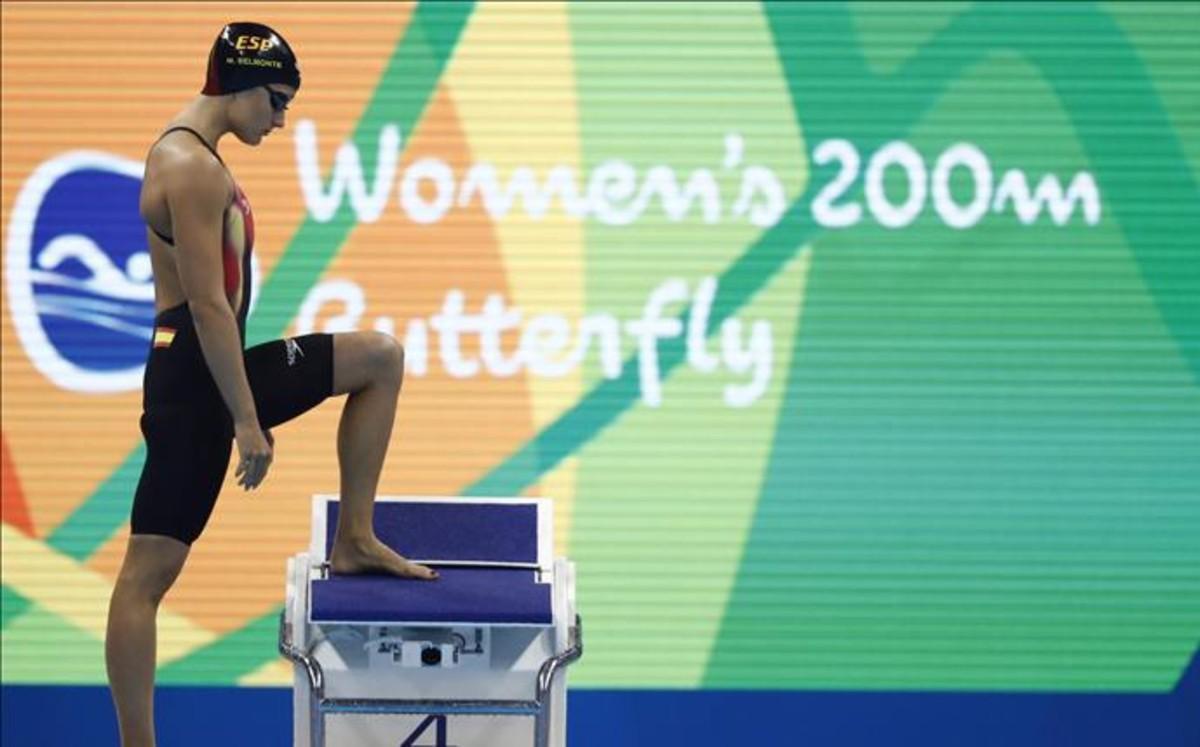 Belmonte alcanzó la gloria en los 200 mariposa