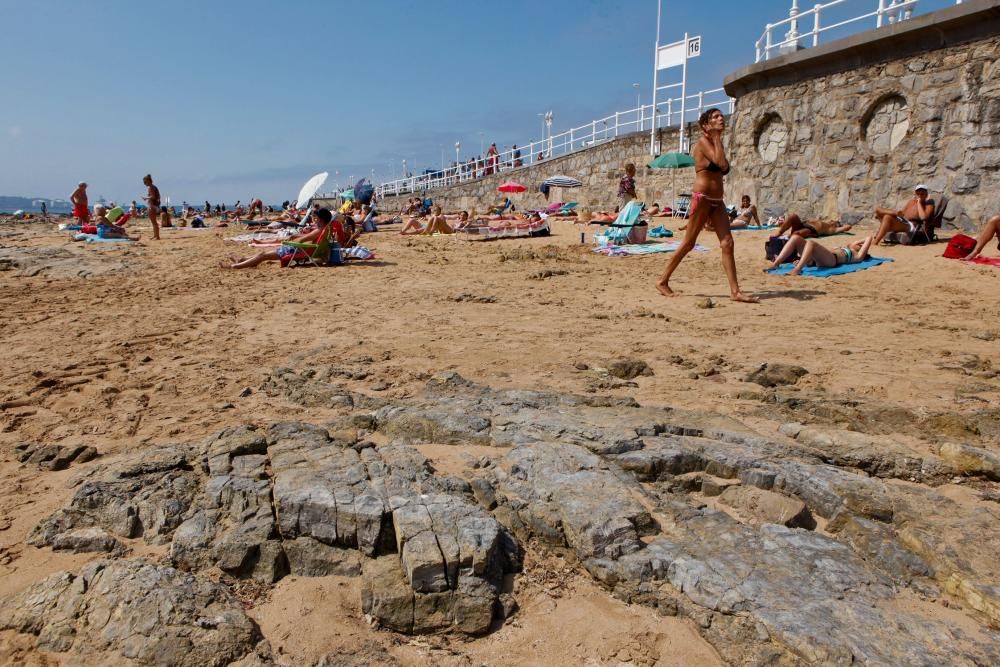 Calor en la Playa de San Lorenzo