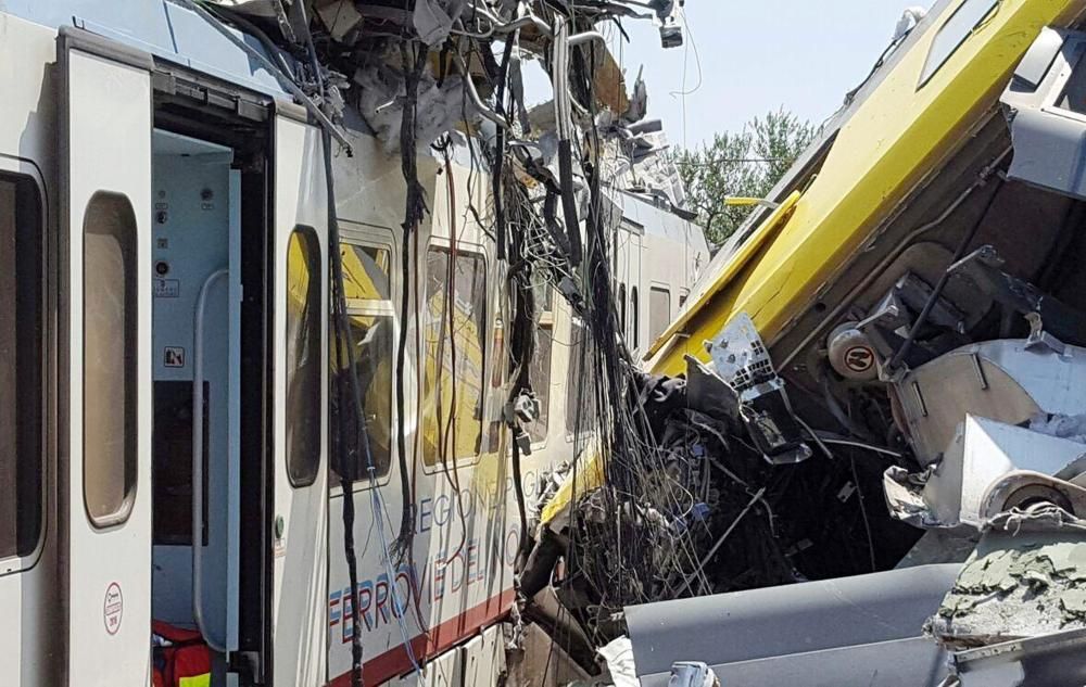 Accident de tren a Itàlia