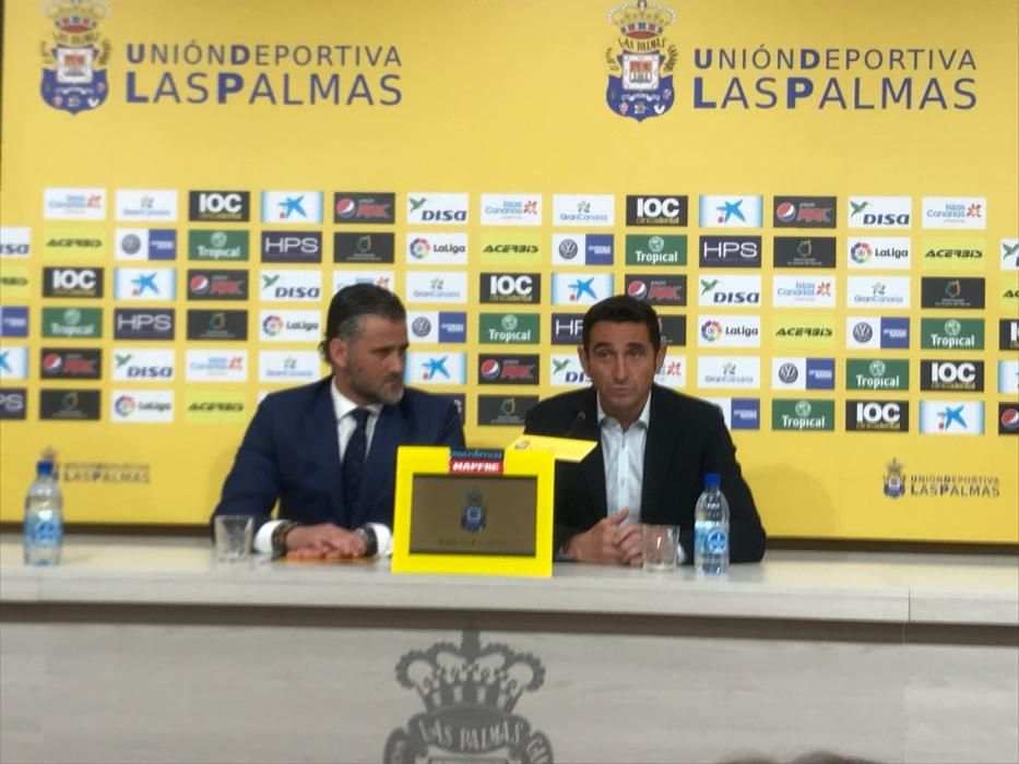 Presentación del nuevo técnico de la UD Las Palmas, Manolo Jiménez