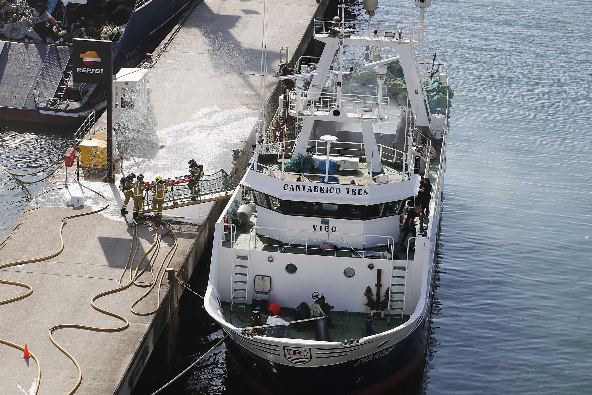 Simulacro sin precedentes en el Puerto de Vigo