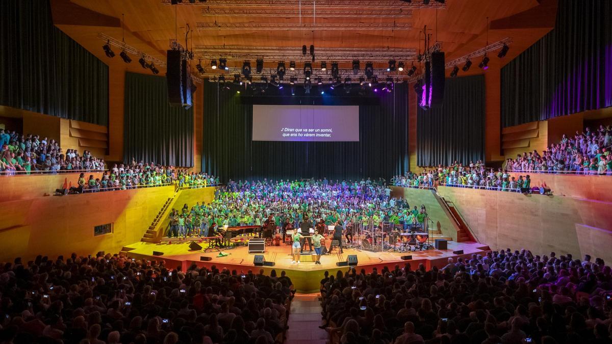 Una imagen del Cantània 2025 en L'Auditori.