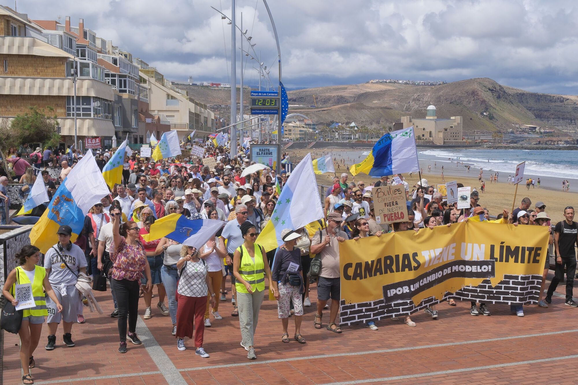 Manifestación Canarias tiene un límite 18M en Las Palmas de Gran Canaria