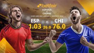 España vs. Chipre: horario, TV, estadísticas, clasificación y pronósticos