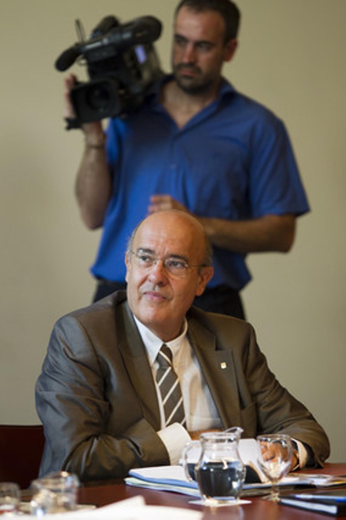 El conseller de Salut, Boi Ruiz, el 31 de juliol, durant una reunió del Govern. El conseller de Salut, Boi Ruiz, el 31 de juliol, durant una reunió del Govern.