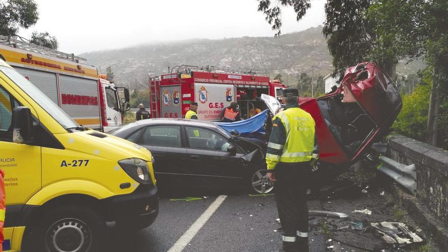 El accidente ocurrido en la localidad coruñesa de Carnota.