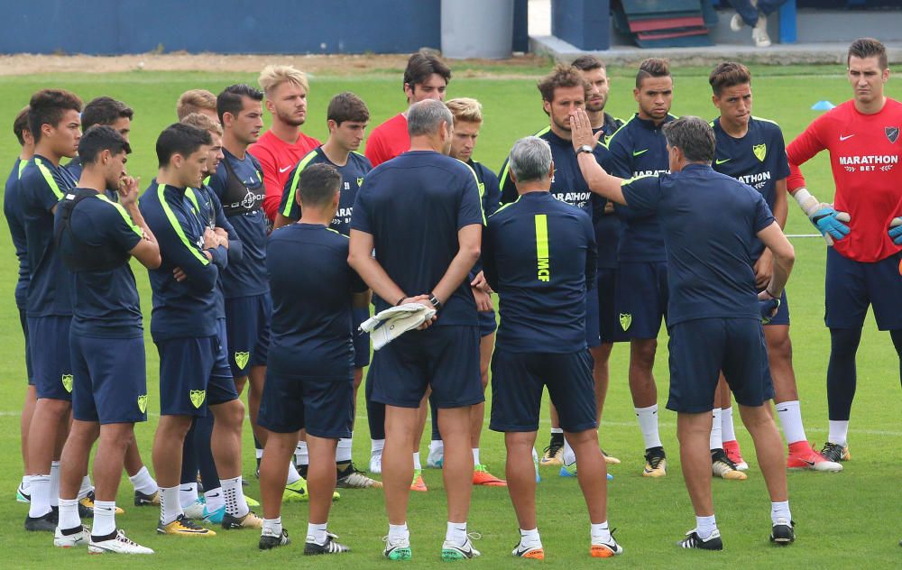 Tras la derrota ante el CD Leganés y con Míchel ratificado en su puesto, la plantilla ya trabaja de cara al encuentro del sábado en el Camp Nou