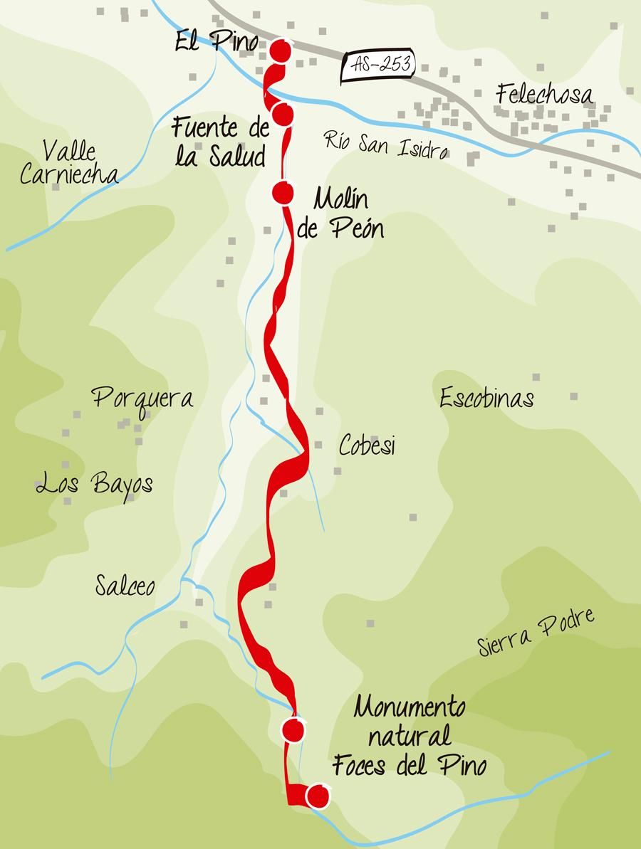 Mapa de la ruta