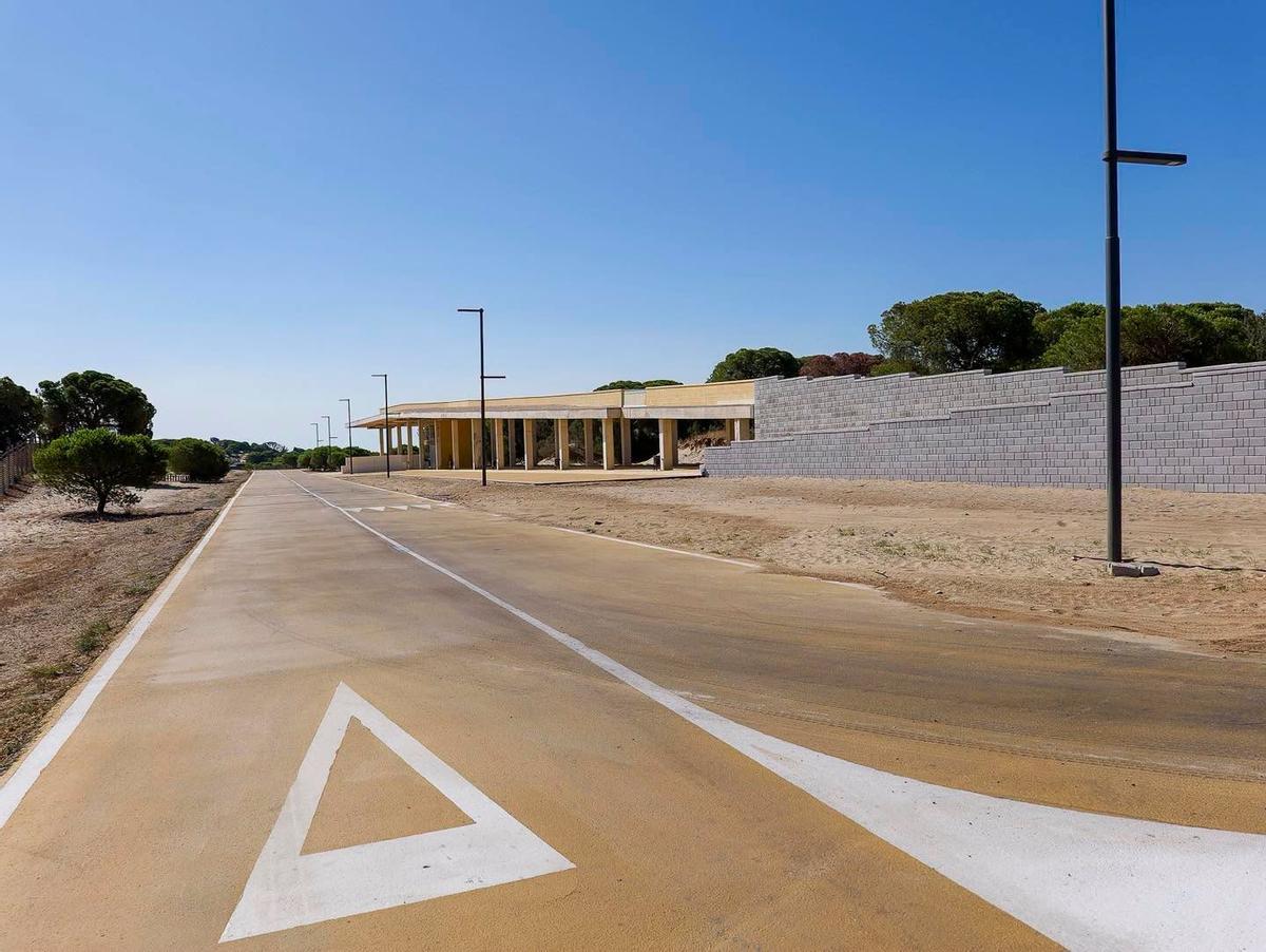 Acto de inauguración del mirador 'Puerta de Doñana'.