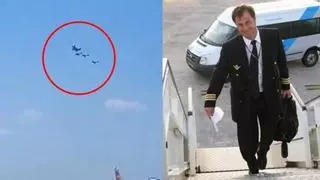 El momento en el que dos avionetas chocan y muere el piloto español Manuel Rey Cordeiro