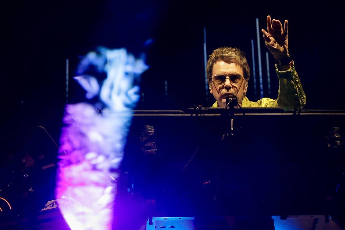 Jean-Michel Jarre en concierto en la Marina Nord de València.