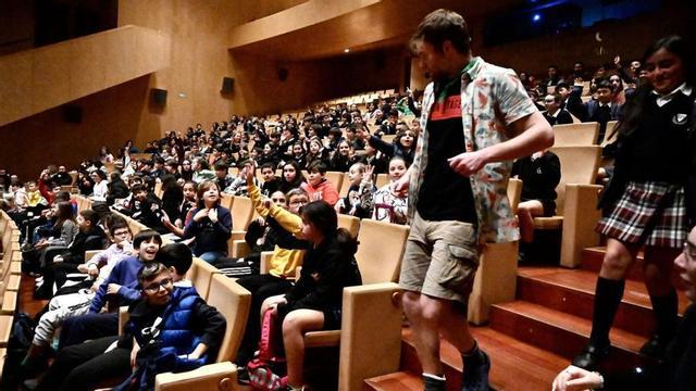 El auditorio de Afundación, completamente lleno, ayer. | // RAFA VÁZQUEZ