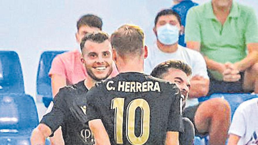 Cristian Herrera celebra su gol