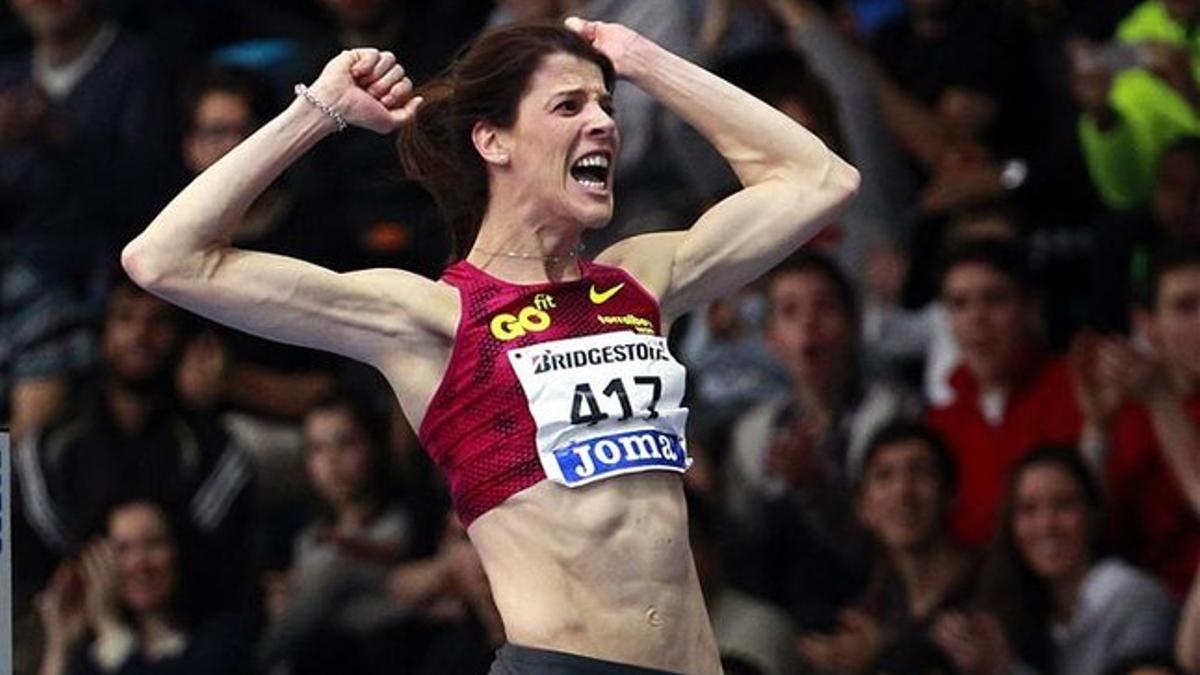 Ruth Beitia, en los campeonatos de España, es la imagen del atletismo español