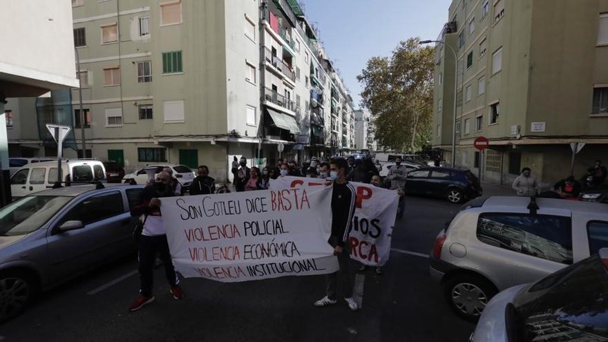 Protesta contra los desahucios en Son Gotleu.