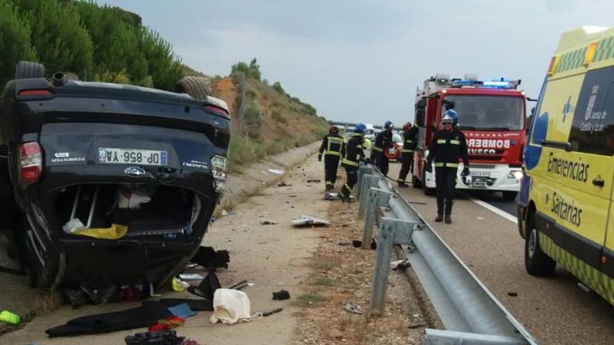 Dos personas heridas en un accidente en la A-11