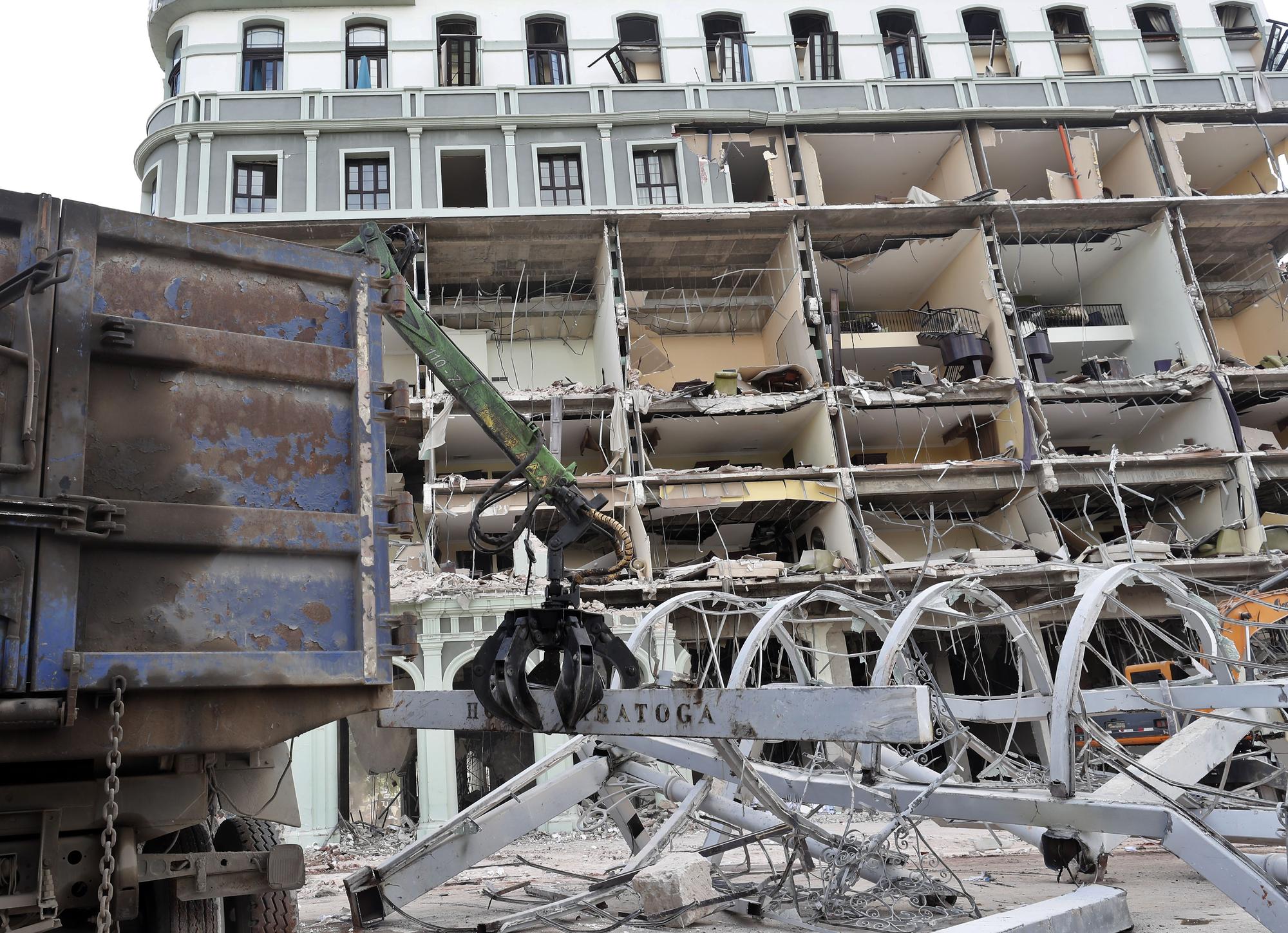 Así quedó el Hotel Saratoga tras la explosión de La Habana