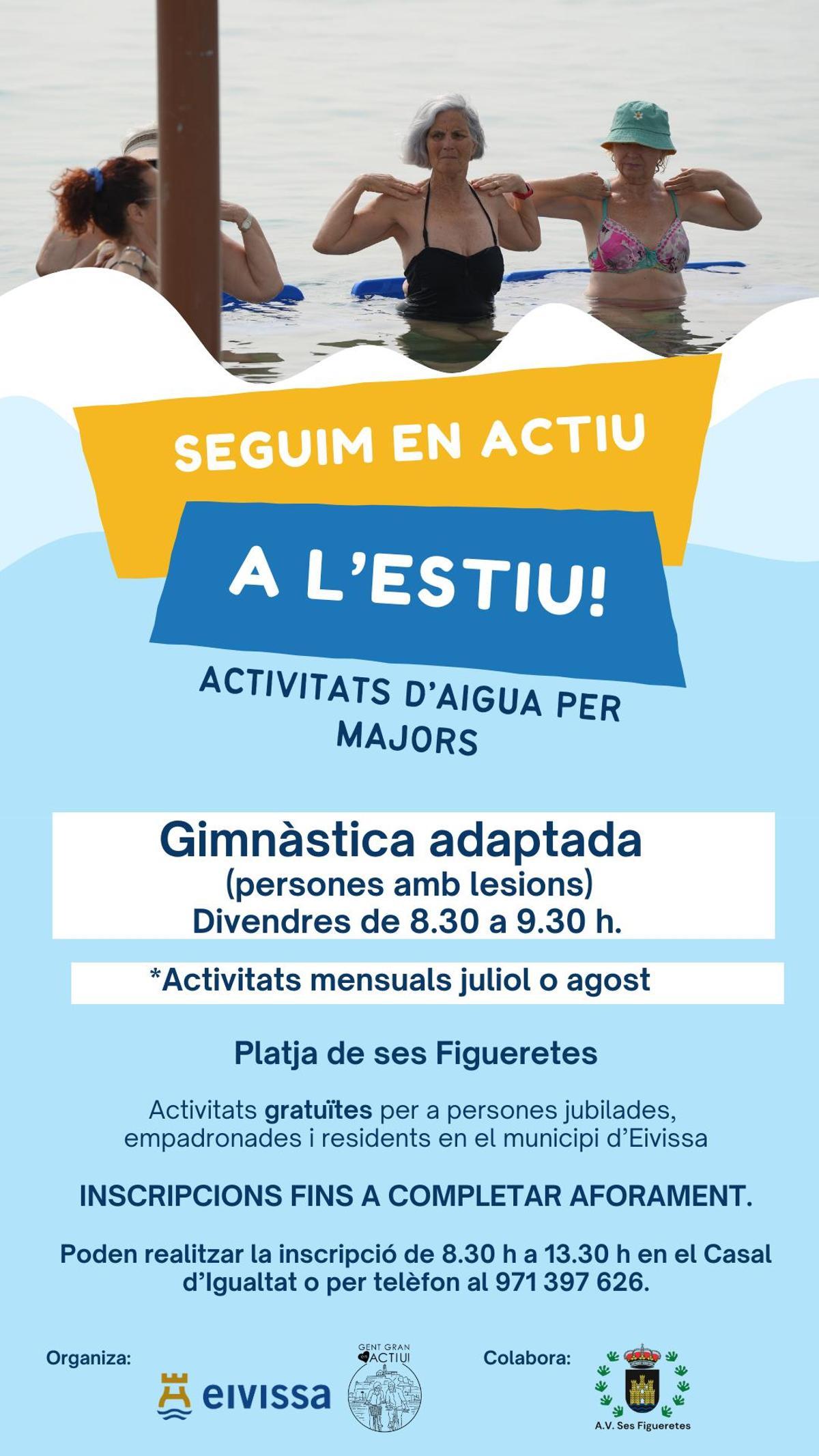 Programa 'Seguim en actiu a l'estiu' del Ayuntamiento de Ibiza