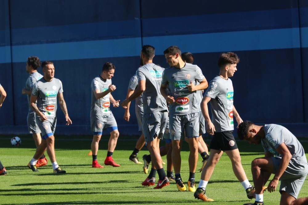 Entrenamiento de la selección de Costa Rica en Málaga