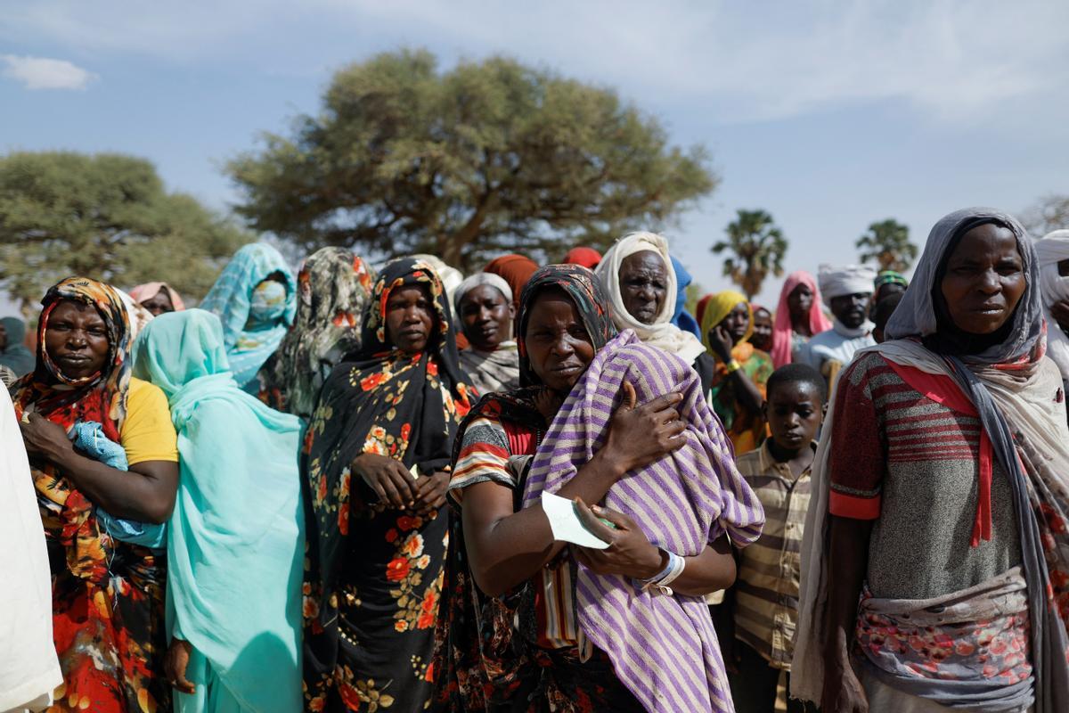 Refugiados sudaneses buscan asilo en El Chad