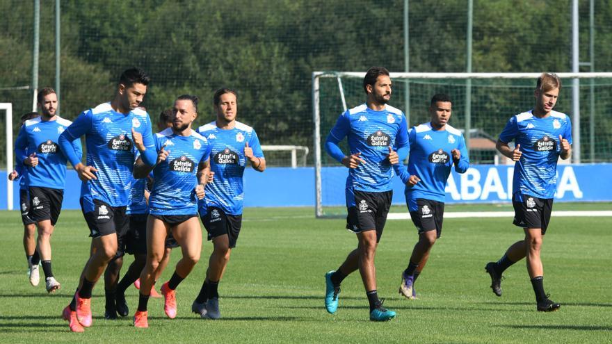 Entrenamiento del Deportivo en Abegondo