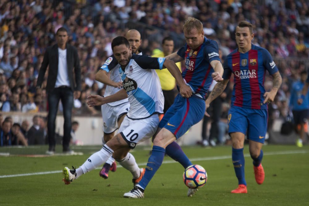 El Deportivo cae goleado ante el Barcelona