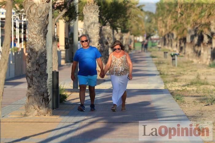 Primer día de paseos al aire libre en Mazarrón