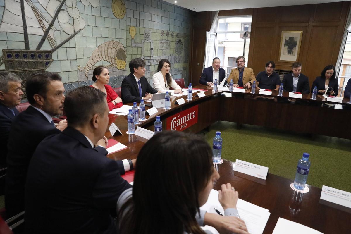 En imágenes: así fue el pleno de reelección de Daniel González en la Cámara de Comercio de Avilés En imágenes: así fue el pleno de reelección de Daniel González en la Cámara de Comercio de Avilés