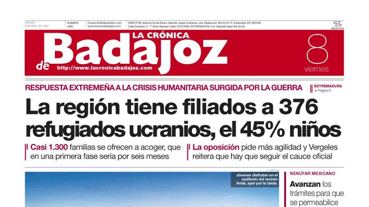 Consulta la portada correspondiente al día 8 de abril del 2022