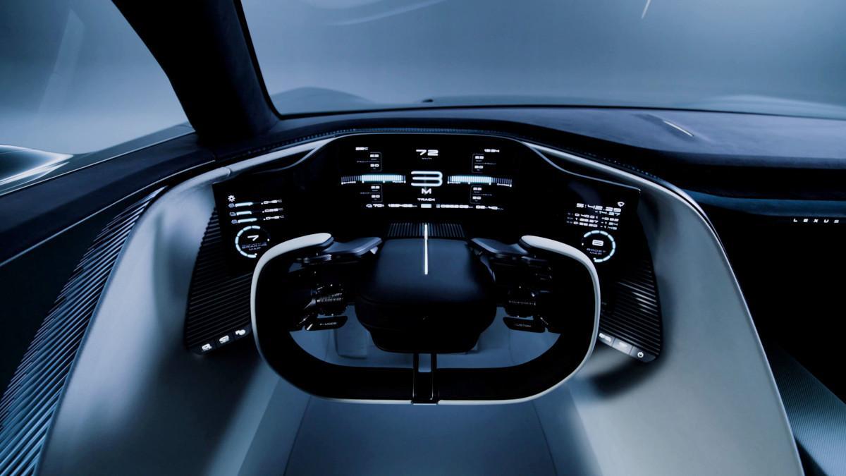 The interior of the Lexus LFA Concept