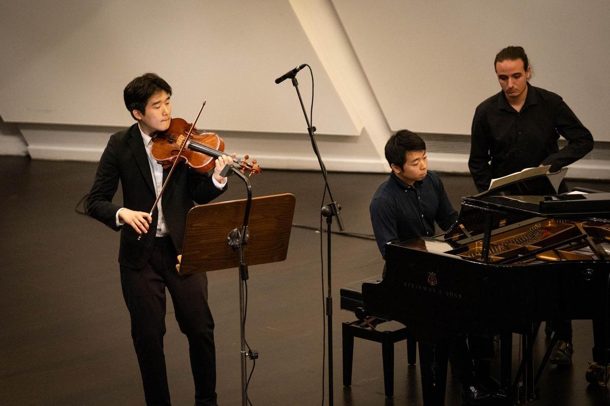 El coreano Sehun Ahn durante su recital en el Auditorio de Tenerife.