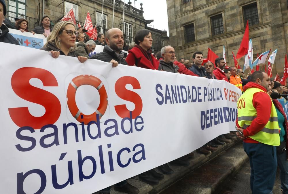 Clamor en Santiago contra los recortes en la sanidad pública gallega