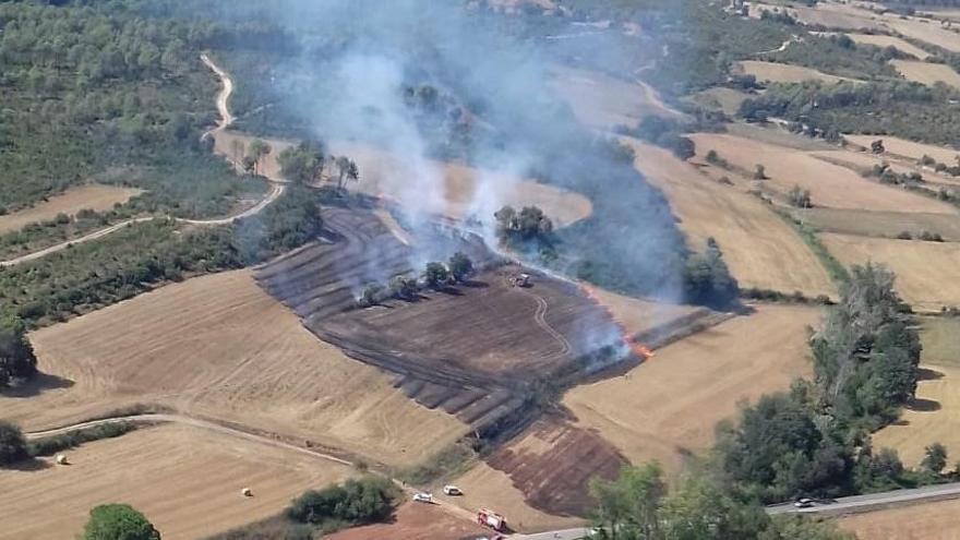 Cinc petits incendis forestals  en només cinc dies a Vilopriu  i a Camallera