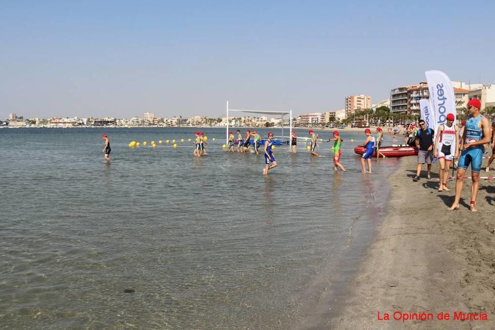 Final de triatlón de deporte escolar