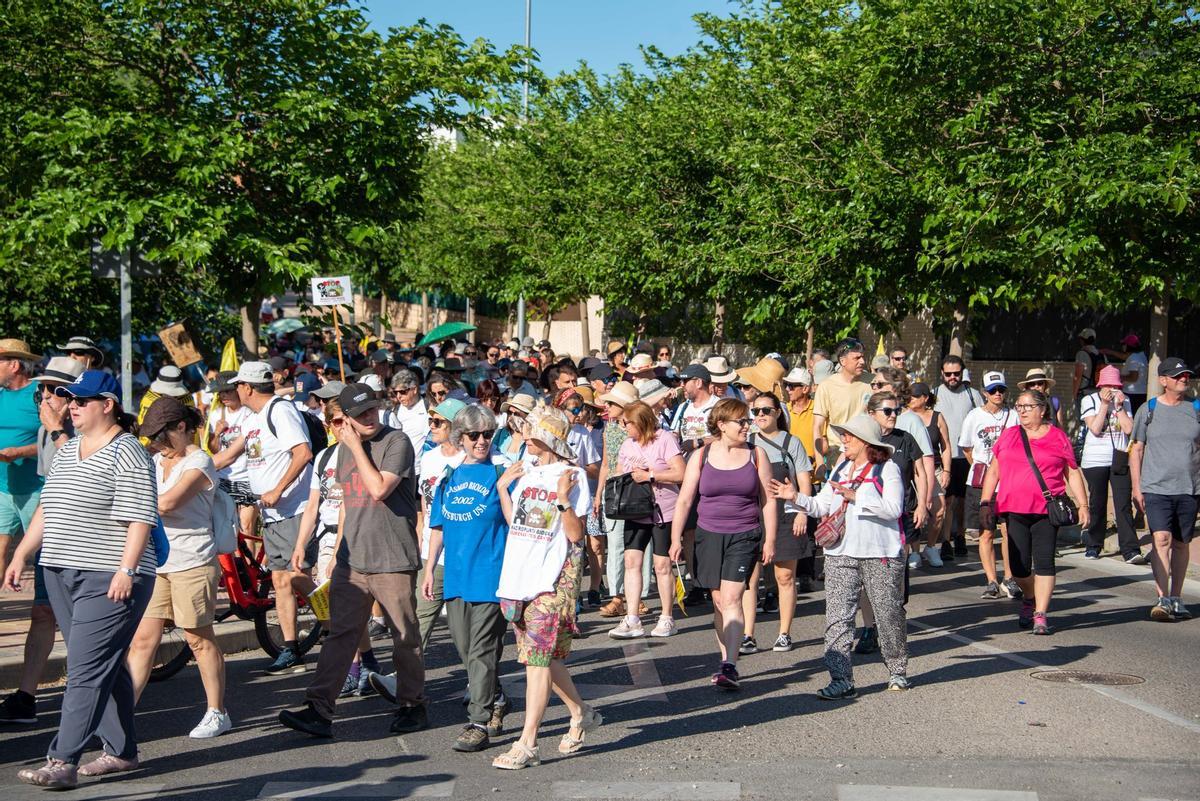 Imagen de la protesta de este domingo.