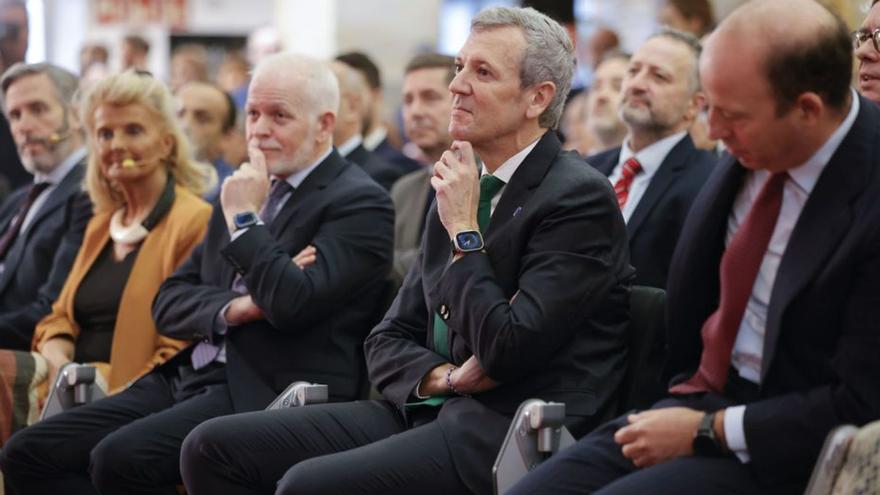 Alfonso Rueda, ayer en A Coruña. |  Cabalar