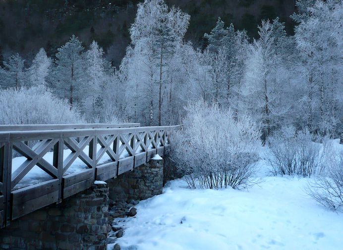 Un manto blanco cubre el Parque Nacional de Ordesa y Monte Perdido en los meses más fríos.