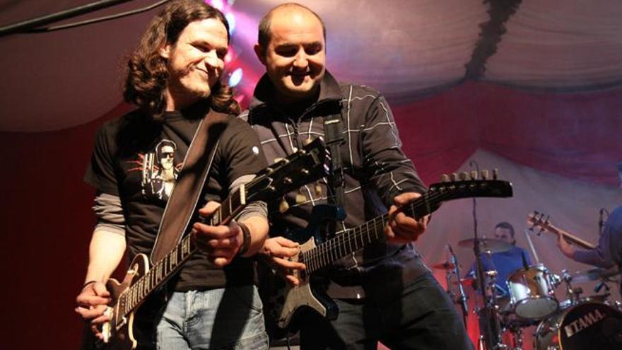 Barbé y Doménech en un concierto en Sant Antoni.