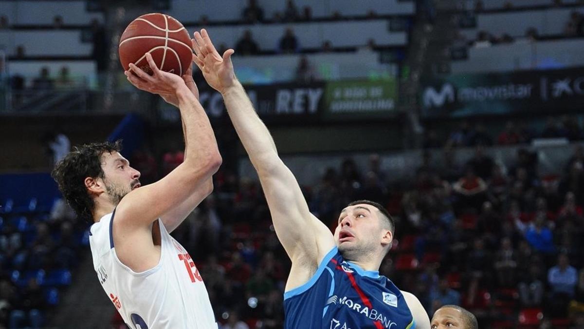 Sergio Llull (Real Madrid) fue el protagonista de la acción polémica del partido