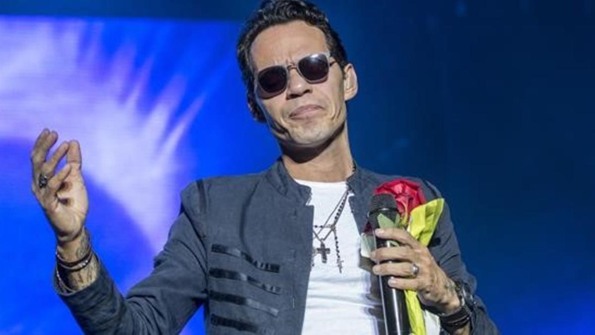 Mark Anthony, en el estadio del RCD Espanyol