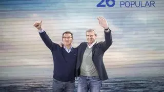 Rueda pide la mayoría para poner a Galicia "lejos de la subasta" del independentismo