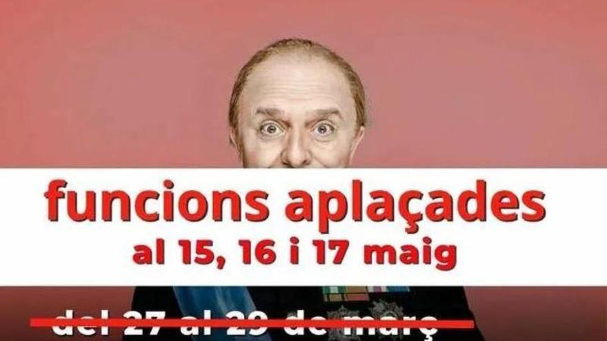 El Teatre del Mar aplaza las funciones de '50 d'anys d'memocràcia' tras un accidente de Toni Albà