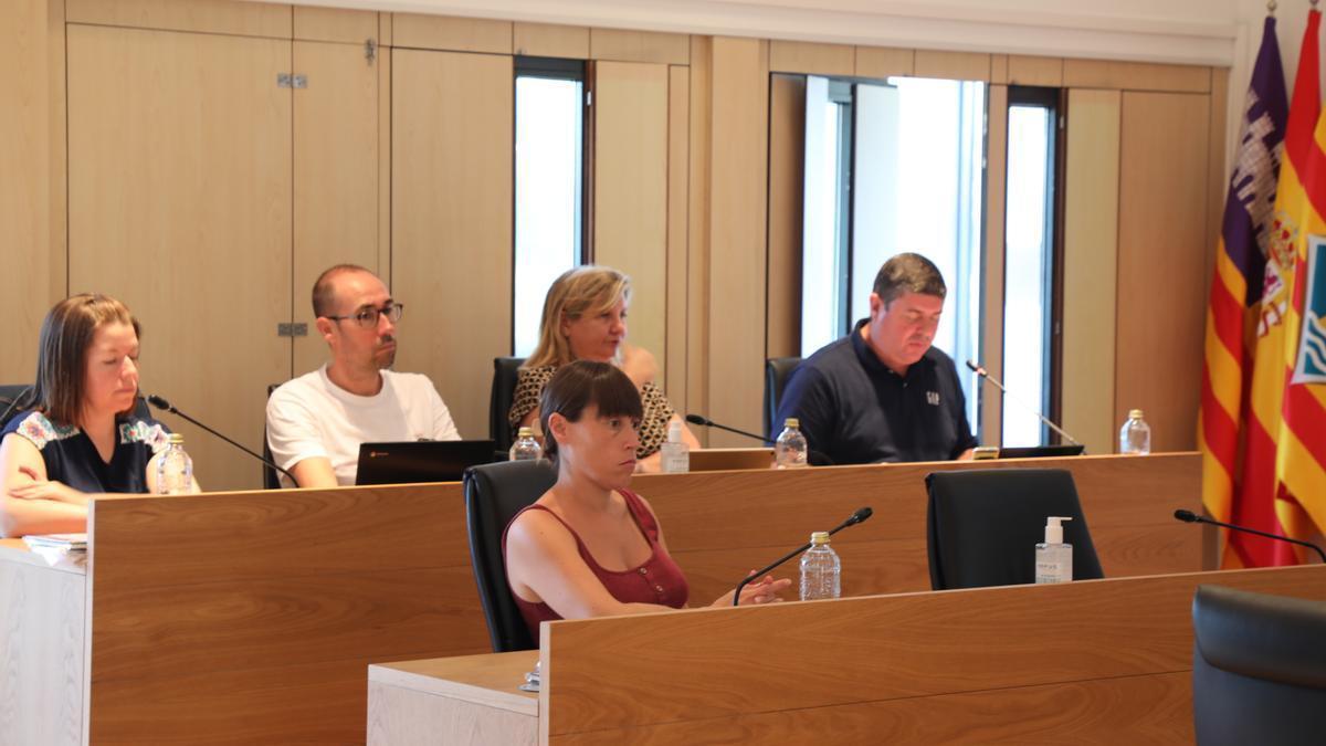 Consellers de Sa Unió en un pleno del Consell de Formentera CARMELO CONVALIA
