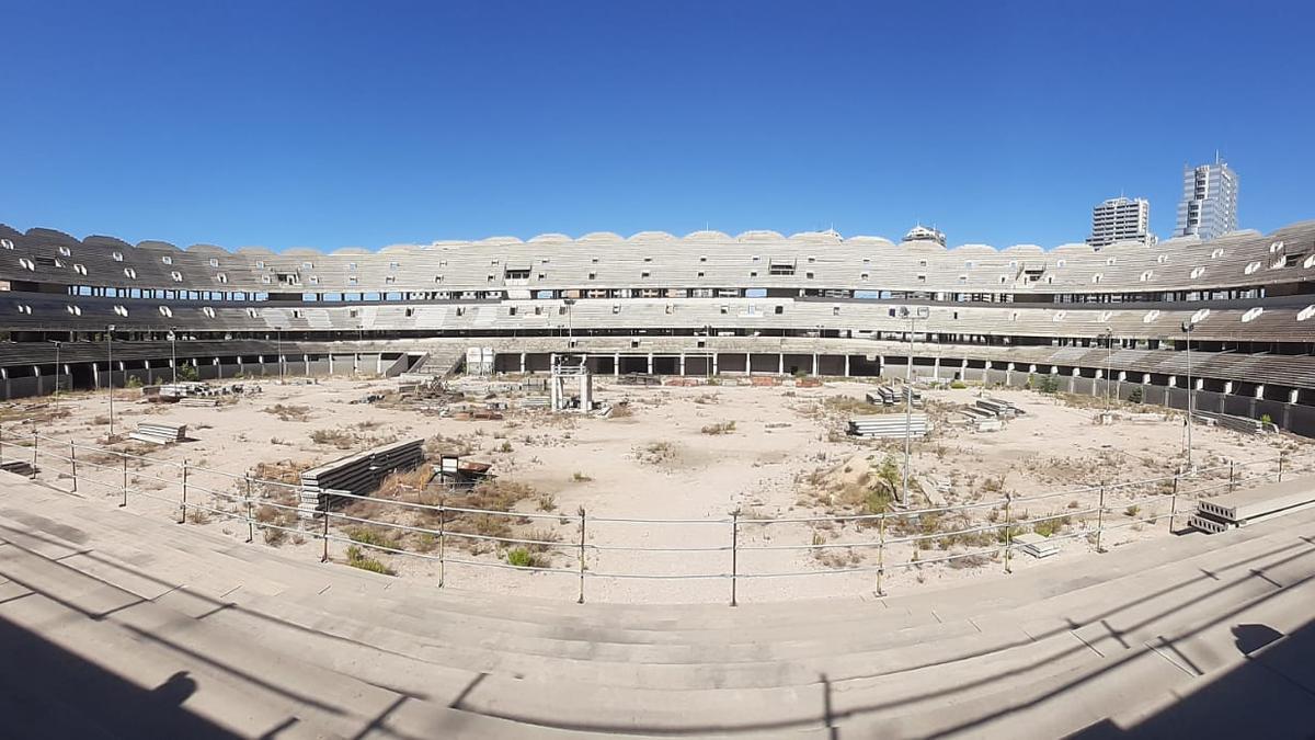 Imagen de este jueves 23 de junio del interior del Nou Mestalla.