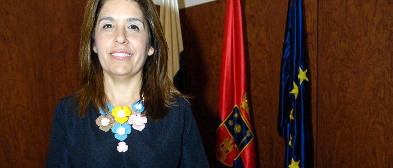 Carmen Hernández, en su despacho en la Alcaldía.