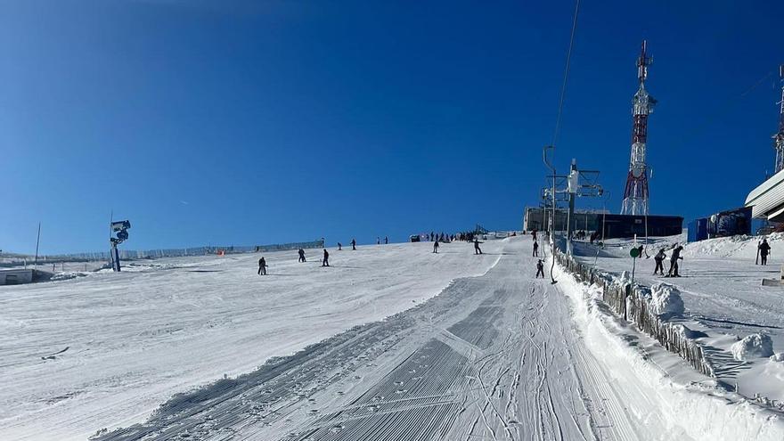 Primer fin de semana de nieve en Manzaneda