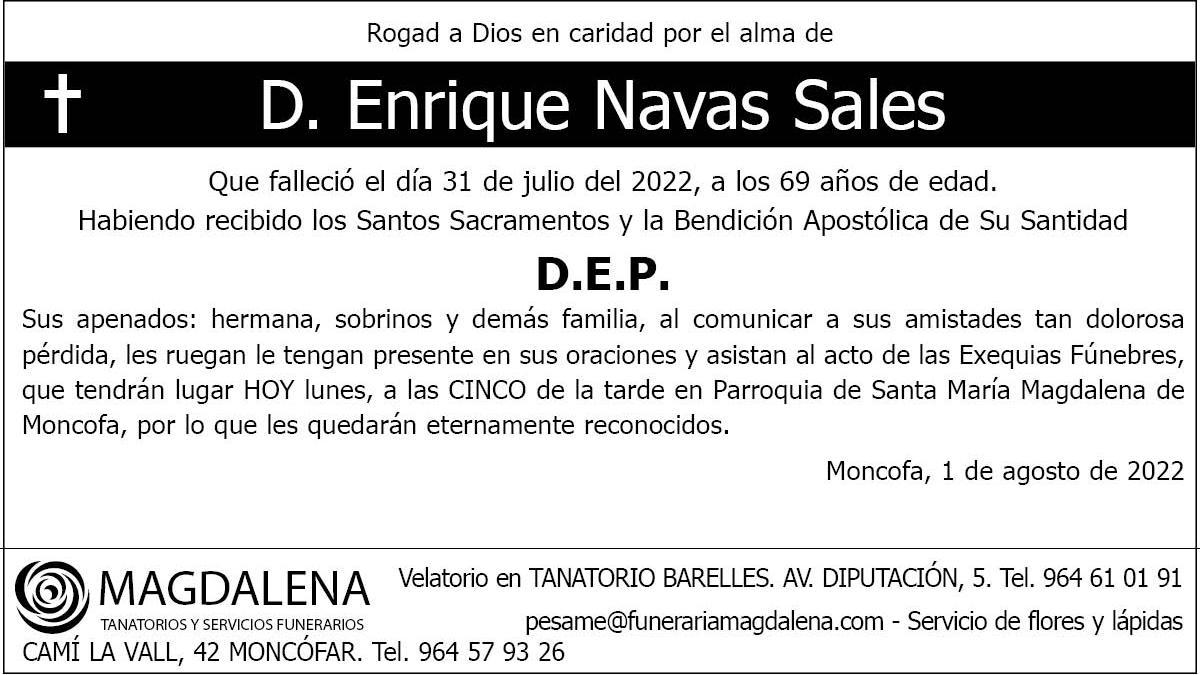 D. Enrique Navas Sales