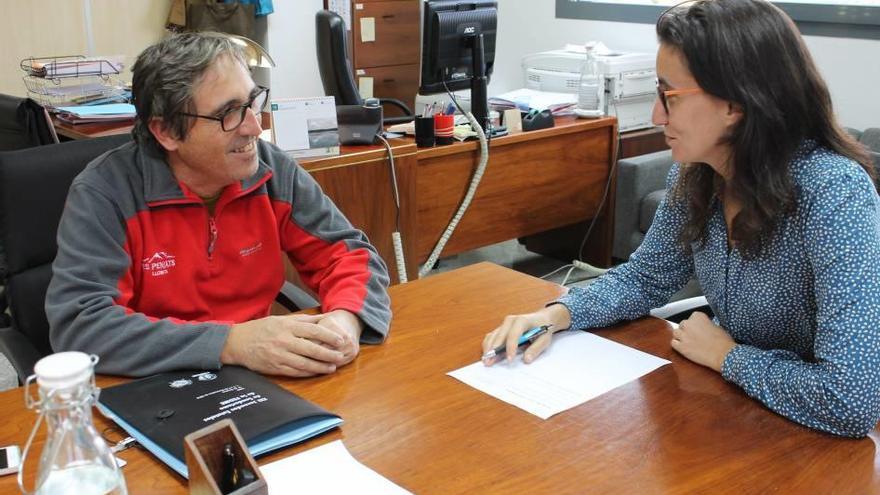 El presidente Xisco Colom y Caterina Amengual, del Govern.